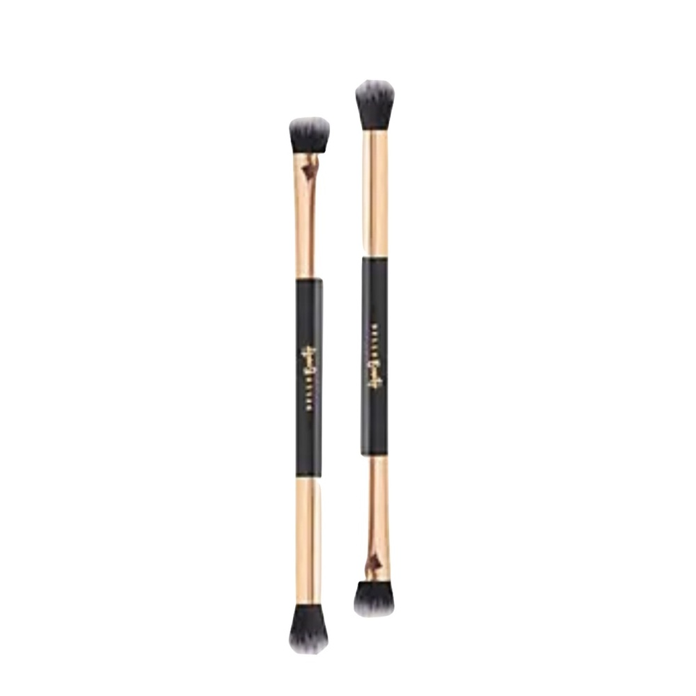 FREE SHIPPING!!  2 Pack Belle Beauty Dual-Ended Makeup Brushes - by Kim Gravel